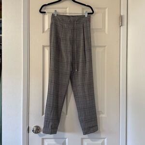 M&S Plaid Drawstring Trousers